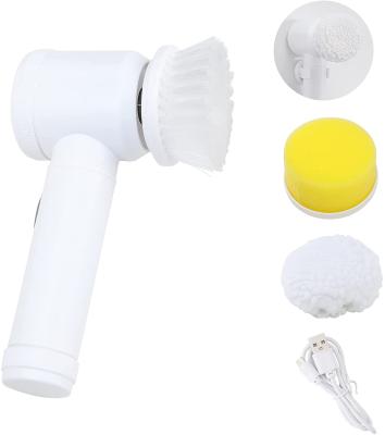 China ABS Electric Spin Scrubber Rechargeable With 3 Brush Heads for sale