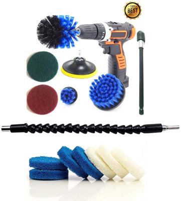 China Customerized PP Drill Cleaning Brush Set 15 Piece For Home Kitchen for sale