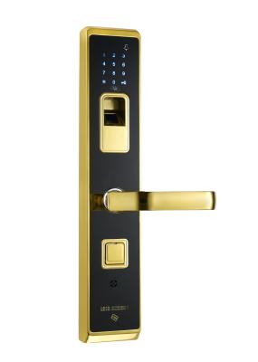 China Intelligent Access Control Fingerprint Security Door Lock With Touch Panel for sale