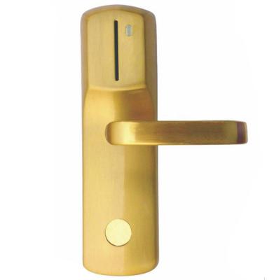 China Gold IC Contact  RFID Hotel Locks Zinc Alloy Mifare One 2 Years Warranty for sale