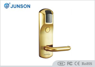 China Gold RFID Hotel Locks Management System , Electronic Card Lock for sale