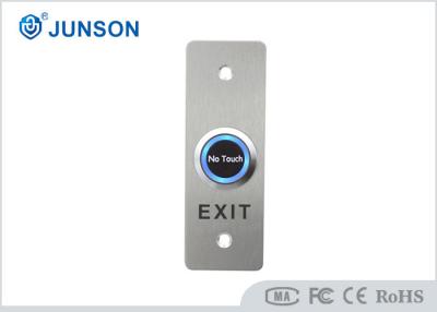 China Stainless Steel 2mm Thickness Push Button Exit Switch Touchless for sale