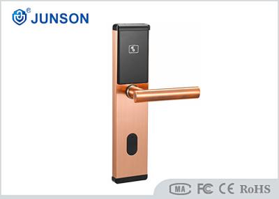 China ROHS 200ma SS201 Hotel Key Card Door Locks Red Copper for sale