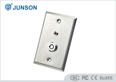China DC36V Door Release Key Switch Sandblast Stainless Steel NC COM for sale