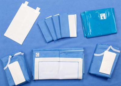China Disposable Surgical Laparoscopy Pack SMS Sterilized Drape Kit Set Oil Resistant for sale