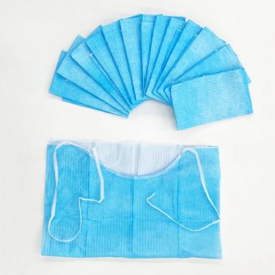 China Waterproof Medical Surgical Drapes Disposable Patient Dentist Dental Bib for sale