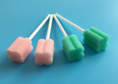 China Disposable Foam Sponge Stick Oral Cleaning Sponge Medical Care Swab for sale