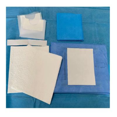 China Individual Carton Box Disposable Surgical Packs Nonwoven In Blue/Green/White for sale