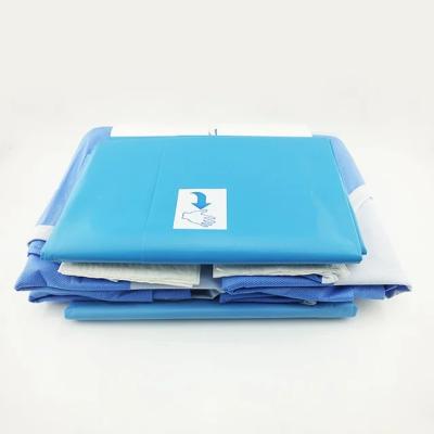 China Pacotes cirúrgicos azuis estéreis Prazo de pagamento L/C OEM/ODM Disponível à venda