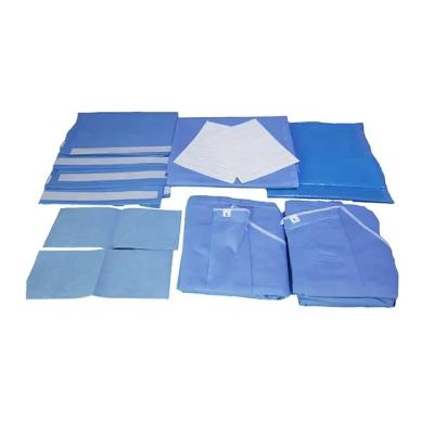 China Blue Sterile Surgical Angiography Pack Minimum Order Quantity Of 1000 Pieces for sale