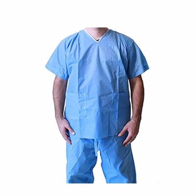 中国 Xs / S / M / L / Xl / Xxl Medical Scrub Suits Mandarin Collar Short Sleeve 販売のため