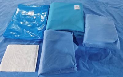 China Los paquetes quirúrgicos estéril médicos bajan la extremidad, pierna de la mano cubren el paquete de la angiografía en venta