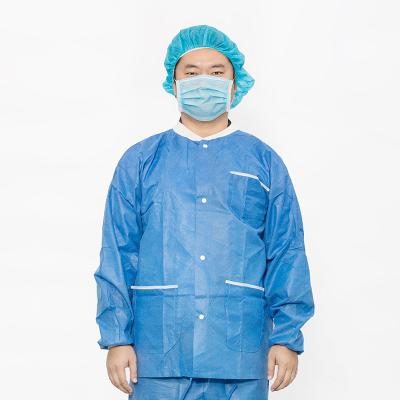 China 2 Pockets Male / Female Medical Scrub Suits With Button Closure for sale