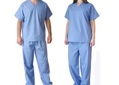 China Scrubs Medical Uniforms Medical Clothing Waterproof Lab Coat Unisex Design for sale