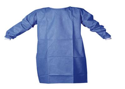 China Latex Cotton Disposable Surgical Gown Spunlace Surgery Clothing Fluid Resistant for sale
