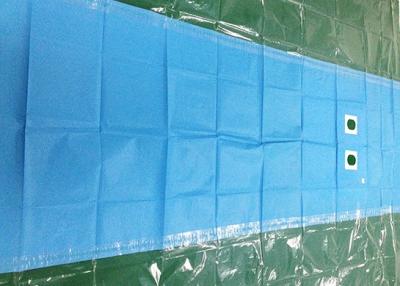 China Angiography Disposable Surgical Drapes , Fenestrated Sheet Three Layers Lamination for sale