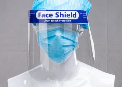 China Full Face Coverage 250 Micron Robust Face Shield With Band for sale