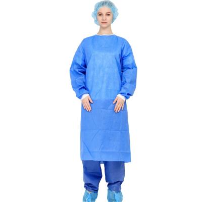 China 35g SMS Or 45g SMS Disposable Surgical Gown Standard Gown CE Approved for sale