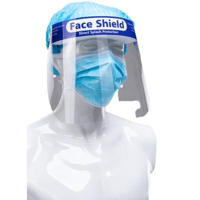China Disposable Fog Resistant Dust Proof Transparent Face Shield for sale
