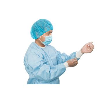 China Sterile SMS Non Woven Disposable Surgical Gown With Rib Cuffs for sale