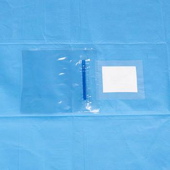 China Class II Nonwoven SMS Eye Surgery Drape With Collection Pouch for sale
