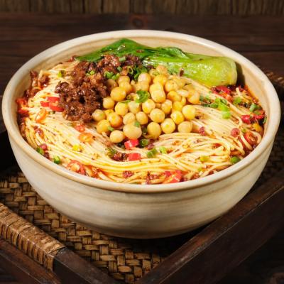 China Home Chongqing Pea Noodles With Mixed Sauce Dry Alkaline Noodles for sale