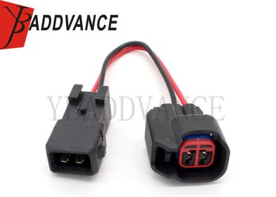 China 2 Pin Plug N Play Auto Wiring Harness US CAR EV6 Female To EV1 Male Injector Adapter For VW / SAAB for sale