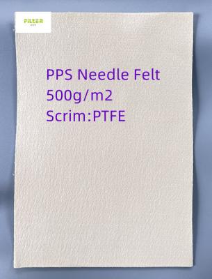 China 450gsm ~ 550gsm PPS Filter Cloth For PPS Filter Socks for sale