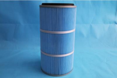 China Fire Resistance Polyester Dust Filter Cartridge Smooth Filter Media Surface for sale