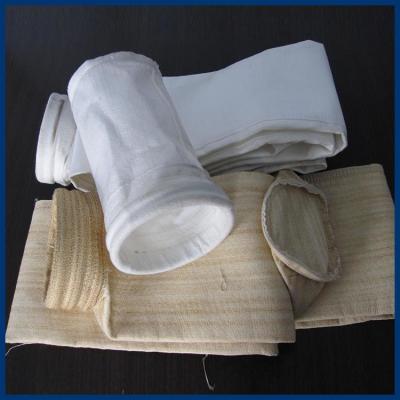 China Oil and Water Repellent Polyester Filter Bag 450GSM~550GSM For Steel Plant for sale