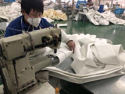China Polyester-Filtertüte der Aluminiumindustrie-Staub-Kollektor-Filtertüte-/Soem zu verkaufen