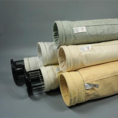 China Water Repellent 1000mm Cement Nonwoven PPS Filter Bags for sale