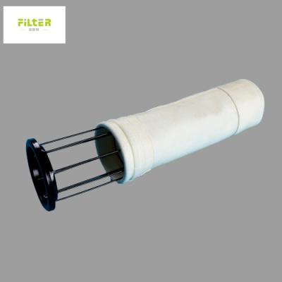 China Sacos de filtro acrílicos de alta temperatura de 550GSM Baghouse brancos à venda