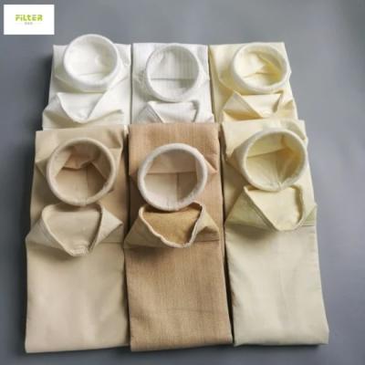 China Baghouse fibreglass silo bag filter dust collector filter bag and Filter Cage basket for sale
