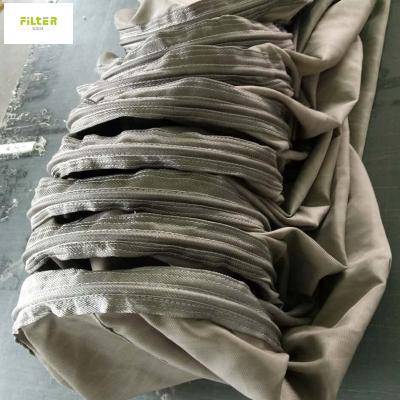 China Bolsos de filtro des alta temperatura de la fibra de vidrio 850gsm para la planta del cemento en venta