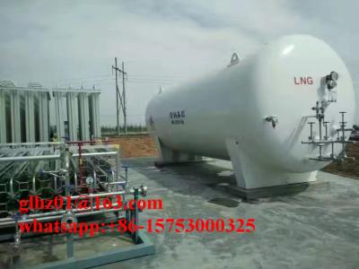 China 30000L double layer stainless steel cryogenic horizontal LNG tank for sale