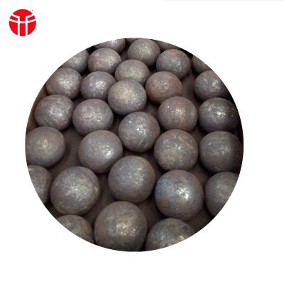 China 20mm 30mm Forged Solid Carbon Steel Ball , Cement Mill Grinding Balls For Silica Sand for sale