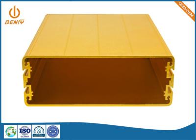 China Golden Anodized Aluminum Extrusion Processing Electronic Enclosure for sale