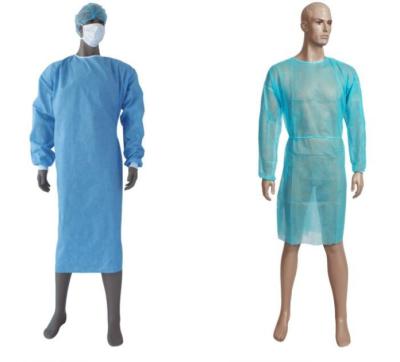China Vestidos disponibles no tejidos del aislamiento de los PP PE con el puño 15-40gsm en venta