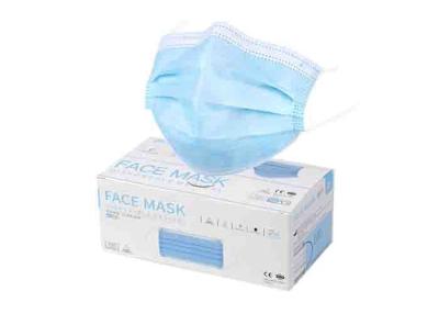 China White Blue Disposable Non Woven Face Mask To Prevent Flu 17.5cm*9.5cm for sale