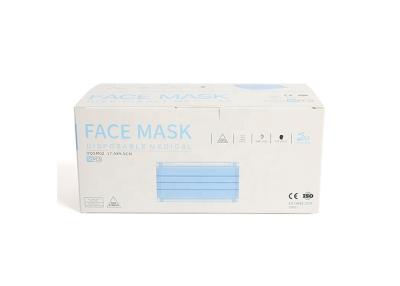 Chine 17.5cm*9.5cm blanc masque protecteur de 3 plis pour empêcher la grippe écologique à vendre