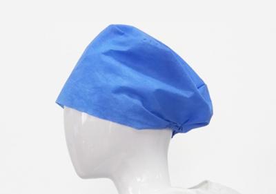 China Green Blue Nonwoven Disposable Surgical Scrub Caps 100pcs / Bag for sale