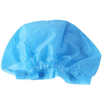 China Blue Unisex Flat Top Disposable Doctor Cap 18