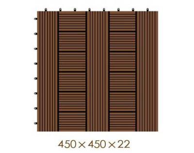 China WX26 WPC decking tiles with  water resistant non-fading anthracite wpc interlocking tiles for sale