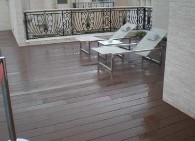 China Outdoor grooved waterproof wpc decking laminate flooring engineered flooring for sale
