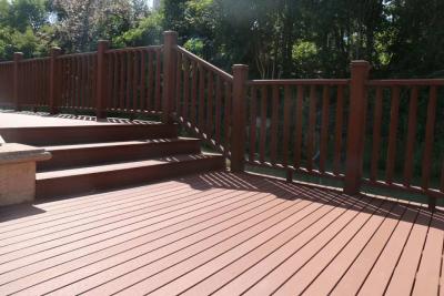 China WPC composite decking suppliers with providing eco-friendly alternative to traditional timber decking low maintenance for sale