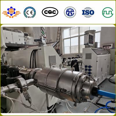 China 16 - 63MM PVC Pipe Production Line Plastic Pipe Extrusion Line Double Strands for sale