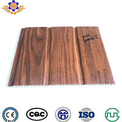 China 200Kg/H UPVC WPC PVC Panel Wall Panel Making Wood Plastic Composite Machine Profile Extrusion Line Te koop