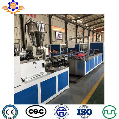 China PVC Wood Plastic Composite Decking Fence Wall Door Panel Extrusion Line Machine for sale