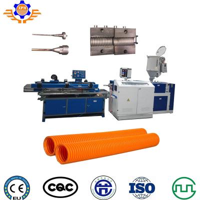 China 40-60Kg/H PVC UPVC Double Wall Corrugated Pipe Machine With Conical Twin Screw à venda